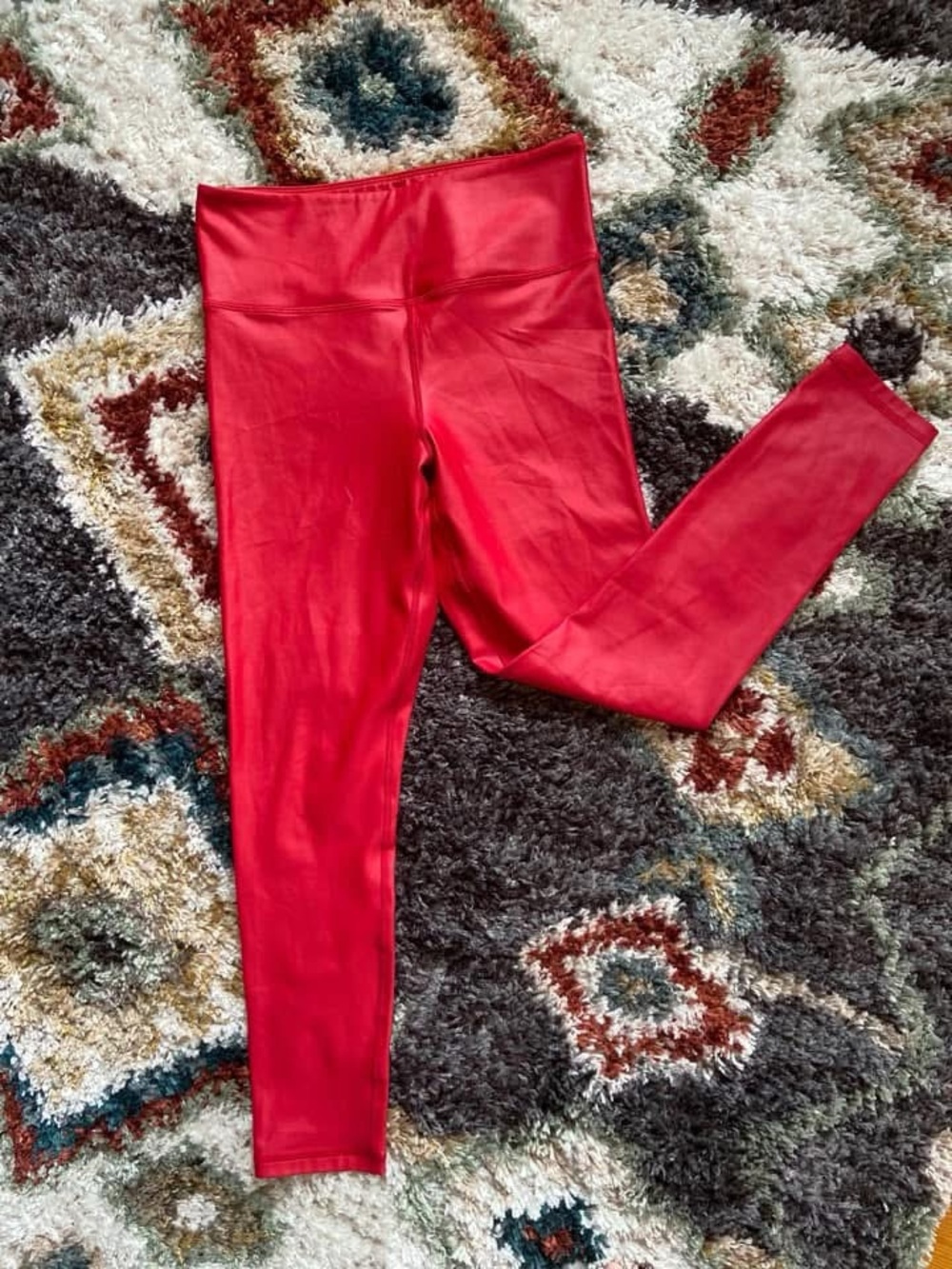 ZYIA Red High-Waist Leggings
